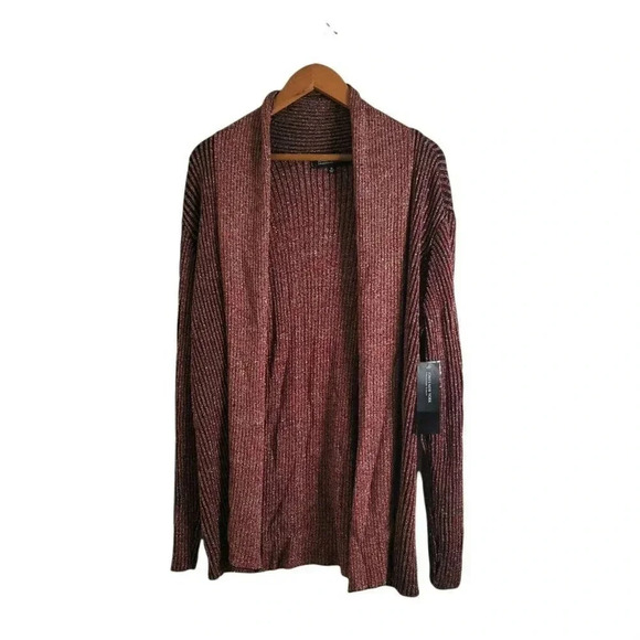 Jones New York Collection Woman 2 Ton Red Cardigan Sweater  Longsleeve  Size 2X - Picture 1 of 9
